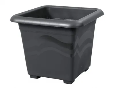 Obrázek produktu pro Květináč QUATTRO plastový antracitový 40x40cm