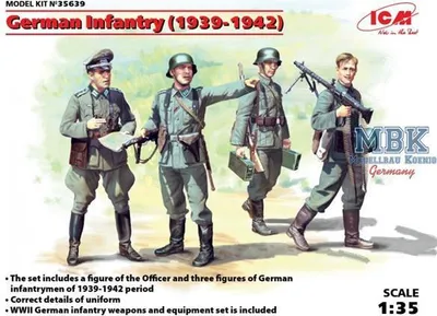 Obrázok produktu pre ICM 1:35 35639 Nemecká pechota 1939-1942