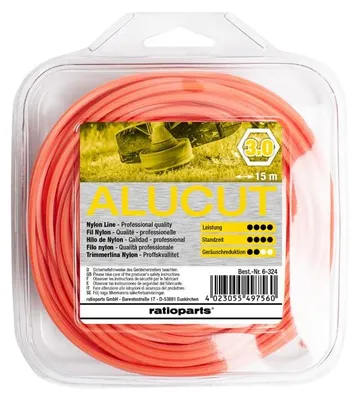 Produktbild von Mähfaden ALUCUT 3,0mm 15m Trimmerfaden 6-Kant Nylonfaden