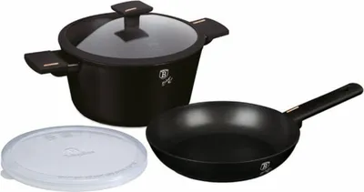 Image de Berlinger Haus Casserole et Poêle BH-7098 Titan Noir Mat