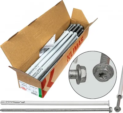 Obrázok produktu pre Rámová rozperná hmoždinka 12x300 KLUCZ+TX torx, TX-40, 20 ks