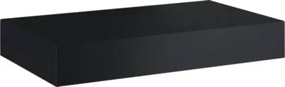 Produktbild von Jungborn Waschtischplatte 80,6 x 46 x 1,2 cm Kompaktmarmor Schwarz ohne Ausschnitt