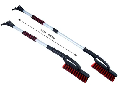 Produktbild von Teleskopischer Schrubber: ausziehbar (90-120 cm), Aluminiumgriff, weicher Griff