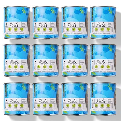 Produktbild von Favly Hundefutter Pute 12×800g – Getreidefreies Nassfutter sensitiv Premium  Germany
