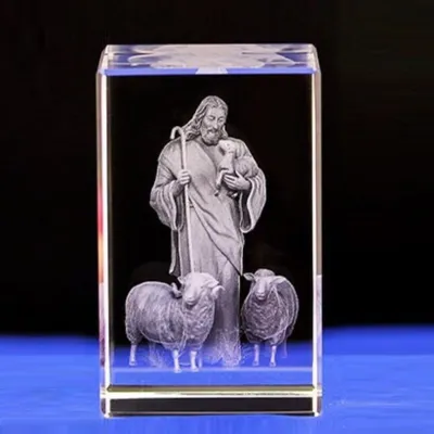 Produktbild von Jesus Shepherd Glass Christus katholische Kirche Statue Lazy Glas