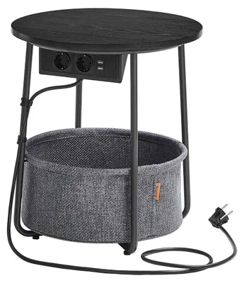 Obrázok produktu pre Sada troch príborných stolíkov – nočný stolík – doska z ocele a polyesteru – 45 x 50 cm