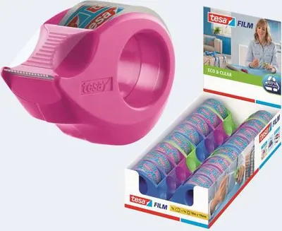 Produktbild von tesafilm Mini Abroller + 1x tesafilm 10m 19mm eco&clear