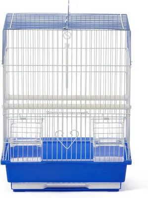 Zdjęcie produktu dla Klatka dla ptaków Prevue Pet Products z płaskim dachem, przeznaczona dla papug i małych ptaków