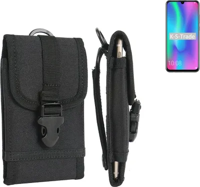 Produktbild von K-S-Trade Holster Handy Hülle kompatibel mit Huawei Honor 10 Lite Holster Handytasche Gürtel Tasche Schutz Hülle Robust Outdoor schwarz