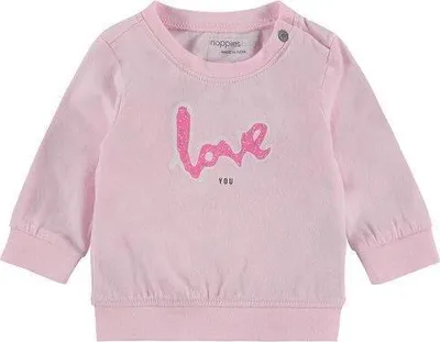 Produktbild von Sweatshirt NOPPIES "love" rosa 74