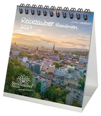 Produktbild von Reisezauber Rumänien Tischkalender 10x10cm für 2027 Bukarest Cluj-Napoca Reise Strand Urlaub - Seelenzauber
