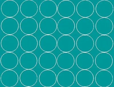 Image de Autocollants ronds, diamètre 7 cm, 30 pièces, turquoise mat