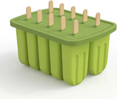 Produktbild von Eis Am Stiel Form 6 Stück, Wiederverwendbarer PP-Eisformen Mit Antihaftgriff, Für Selbstgemachtes Fruchteis Und Joghurt Eis