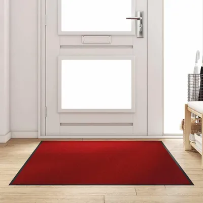 Obrázok produktu pre Rohož Červená a čierna 120 x 180 cm 100% polyamid