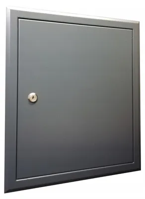 Produktbild von Laco DR-2 Metall-Revisionsklappe 30x35 Antrazit mit Schlüssel