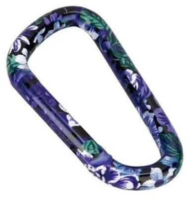 Image de Mousqueton universel "L" couleur lilas, pour une fixation sûre aux clés et aux sacs à dos