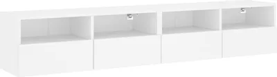 Produktbild von vidaXL TV-Wandschränke 2 Stk. Weiß 80x30x30 cm Holzwerkstoff