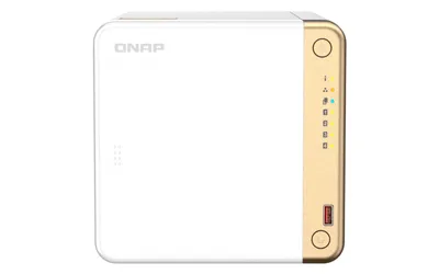 Produktbild von QNAP TS-462 - NAS-Server - 4 Schächte - SATA 6Gb/s - RAID RAID 0, 1, 5, 6, 10, JBOD - RAM 4 GB - 2.5 Gigabit Ethernet - iSCSI Support