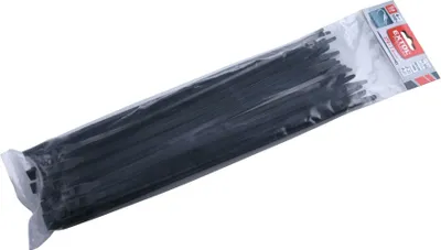Obrázek produktu pro Pásky stahovací na kabely EXTRA, černé, 200x3,6mm, 100ks, nylon PA66 EXTOL-PREMIUM