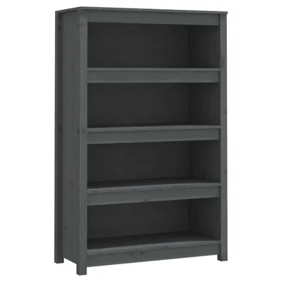 Produktbild von "WINTER SALE" Bücherregal - Standregal - Wohnzimmerschrank - Grau 80x35x126 cm Massivholz Kiefer - Lagerregal Bücherregale NEU8755037
