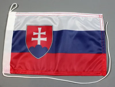 Produktbild von Bootsflagge : Slowakei 30x20 cm Motorradflagge