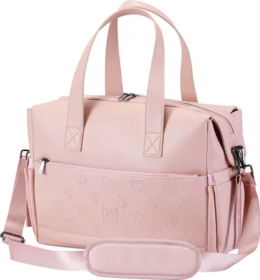Produktbild von Brisby Venezia Strapazierfähige Wochenendtasche – Schultertasche – Reisetasche – Handgepäck – inkl. Aufhängehaken – Kunstleder – Rosa