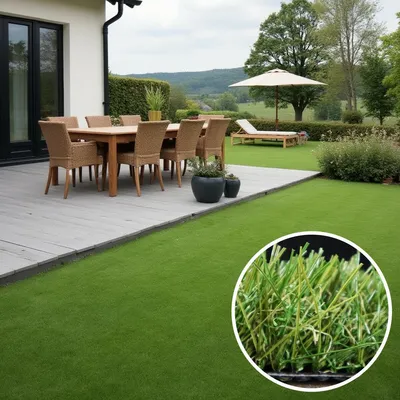 Image de Tapis en gazon Rosalia 150 x 200 cm – pour l'extérieur et l'intérieur