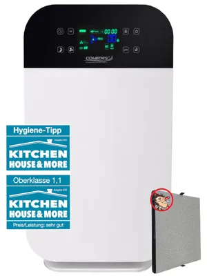 Produktbild von Comedes Lavaero 280 Luftreiniger für Allergiker, HEPA-Element gegen Pollen, Feinstaub & Hausstaub - Leise & effizient bis 55 m²