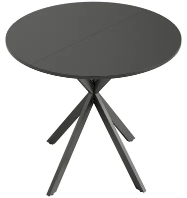 Obrázek produktu pro Kulatý jídelní stůl, imitace dřeva, 80 cm, nastavitelné nohy