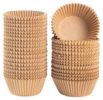 Produktbild von 200 Stück Cupcake-Förmchen, fettdichte Muffin-Backförmchen, lebensmittelecht, BPA-frei, antihaftbeschichtet, ölbeständig