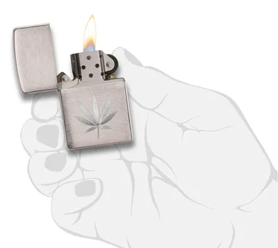 Productafbeelding van Zippo aansteker, bladmotief, gegraveerd, modelnummer 60003698