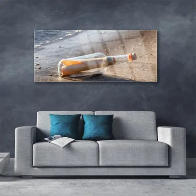 Produktbild von Acrylglasbilder 125x50 Wandbild Druck Flaschenbrief Kunst