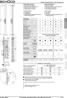 Produktbild von Schüco Antipanik-Riegel-Fallenschloss 241705 Fkt E