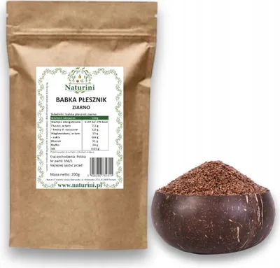 Zdjęcie produktu dla BABKA PŁESZNIK ZIARNO polskie nasiona babki płesznik BŁONNIK PSYLLIUM 1kg