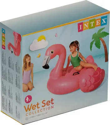 Image de Intex RideOn Flamingo - flotteur/matelas gonflable, 142 x 137 x 97 cm