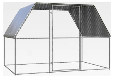Produktbild von Hühnerkäfig 3x2x2m aus verzinktem Stahl für Freilaufgehege