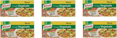 Produktbild von 6x knorr veggie dado brodo Vegetarisch Suppenwürfel Brühe reich an Geschmack 10pz