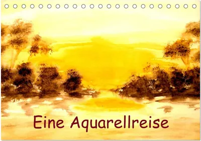 Produktbild von Eine Aquarellreise (Tischkalender 2025 DIN A5 quer), CALVENDO Monatskalender