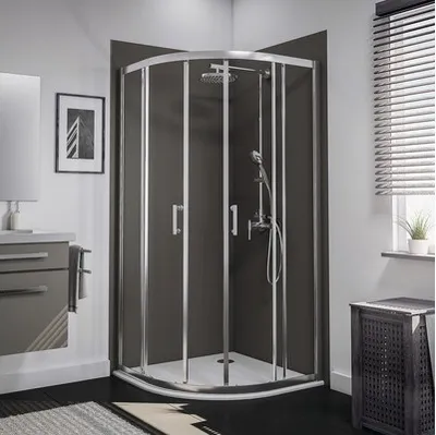 Produktbild von Runddusche SCHULTE Sunny ExpressPlus R550 90x90 cm Klarglas Profilfarbe chrom