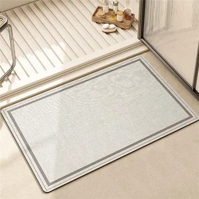 Obrázek produktu pro Béžová protiskluzová podložka do koupelny - 60 x 90 cm