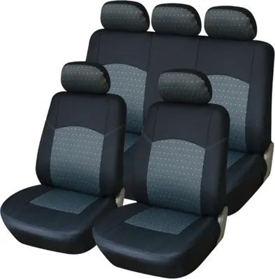 Produktbild von Poťahy sedadiel Poťahy sedadiel Seat Grey Black SET pre mnoho vozidiel
