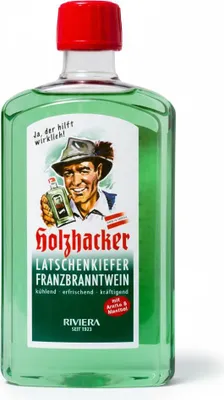Produktbild von RIVIERA Holzhacker Latschenkiefer-Franzbranntwein, 250 ml FBW