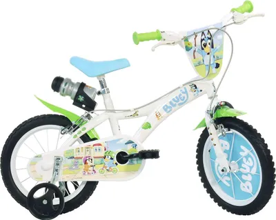 Immagine prodotto di Dino Bikes 14'' Bluey Bike Bianco 4-6 Anni Ragazzo Bianco 4-6 Anni