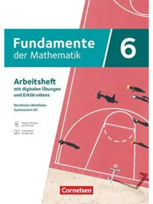 Immagine prodotto di Fundamente der Mathematik 6. Schuljahr - Nordrhein-Westfalen - Arbeitsheft zum Schulbuch mit Erklärfilmen und digitalen Übungen