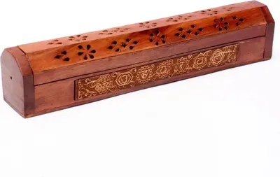 Produktbild von Räuchergefäß und 7-Chakren-Box – Packung mit 2 Stück – 31 x 5,5 x 6 cm
