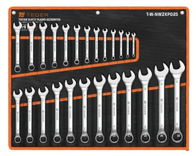 Produktbild von Satz Kombinationsschlüssel, 7-32 mm, 25-teilig, Teger