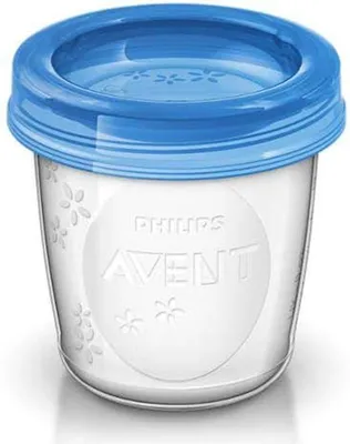 Image de Philips Avent SCF618/10 10 gobelets pour la conservation du lait maternel - 180 ml