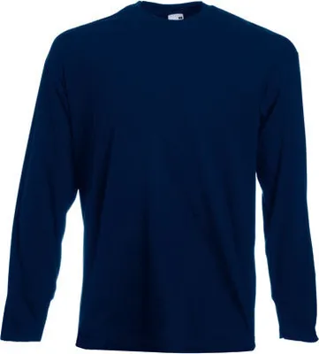Produktbild von Fruit of the Loom - Valueweight Long Sleeve T - Deep Navy - M
