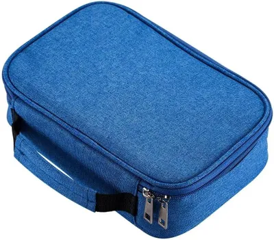 Imagen del producto de Estuche para bolígrafos con 72 compartimentos, gran capacidad de almacenamiento, color azul, ideal para la escuela y los viajes