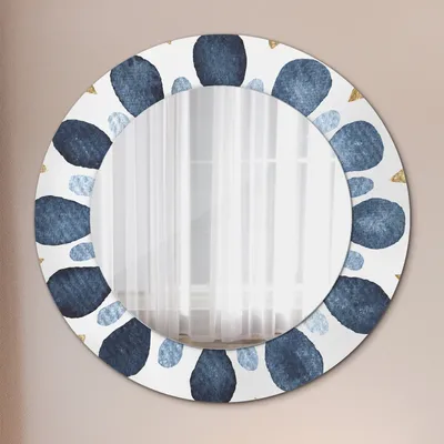Produktbild von Ø60cm Modern Spiegel - Wandspiegel Wandmontage- Schlafzimmer - Mond Mandala